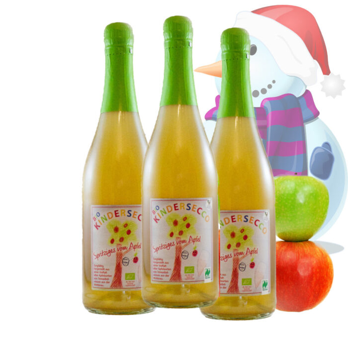 🎄✨ <div style="font-size: 24px;">Silvester-Angebot</div> 🎅🎁 🍎🥂 <div style="font-size: 22px;">3 Flaschen Kindersecco</div> 🍏🎉